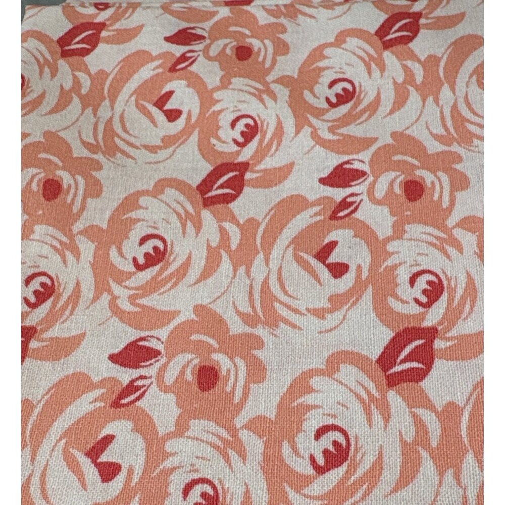 Jo-Ann Exclusive Cotton Fat Quarter 18x22 Pink & Red Floral Fabric Crafting Sewi